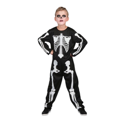 Skeleton Children's Jumpsuit Costume | 091098