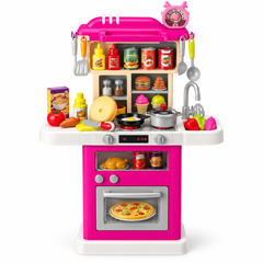 Modern Kitchen 63-Piece Kids Kitchen Play Set with Stove, Sink & Accessories | 922-185