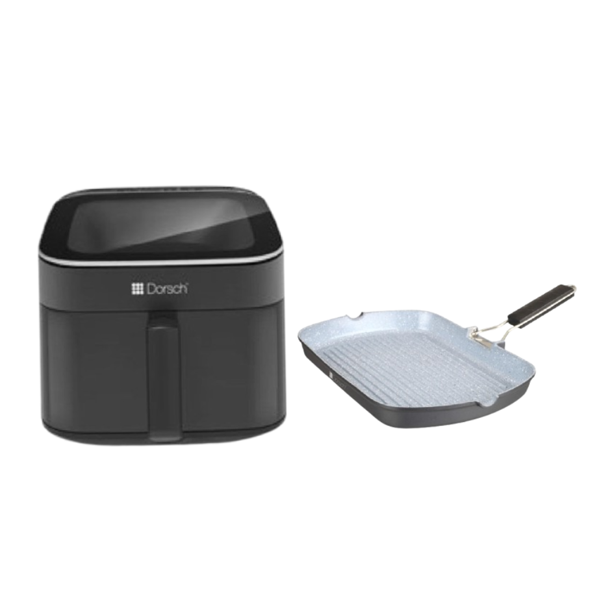 Dorsch 6.5L Top Windows Air Fryer with Free 34cm Grill Pan | DH-07815 + DH-05591