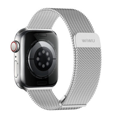 WIWU 38/40/41mm Braid Magnetic Watch Band Wi-WB005 Silver | WI-WB005-SLV
