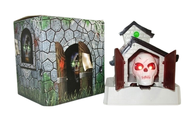 Halloween Haunted House Light-Up Skull Prank Toy | DB448