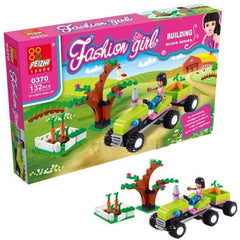 Fashion Girl Farm Vehicle 132+ Piece Building Blocks Set | 0370