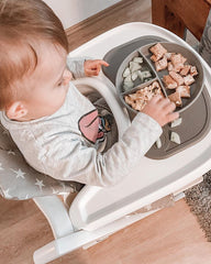 Twistshake Divided Plate 6+m Pastel , Grey | 78174