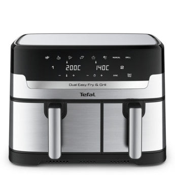 Tefal Easy Fry Dual Zone Air Fryer & Grill , 8.3L, Stainless Steel |EY905D10