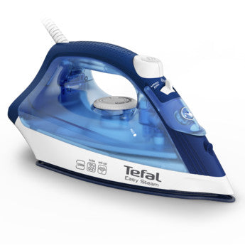 Tefal Easy Steam Iron - 1200w Non Stick Soleplate, Blue/White   | FV1941M0