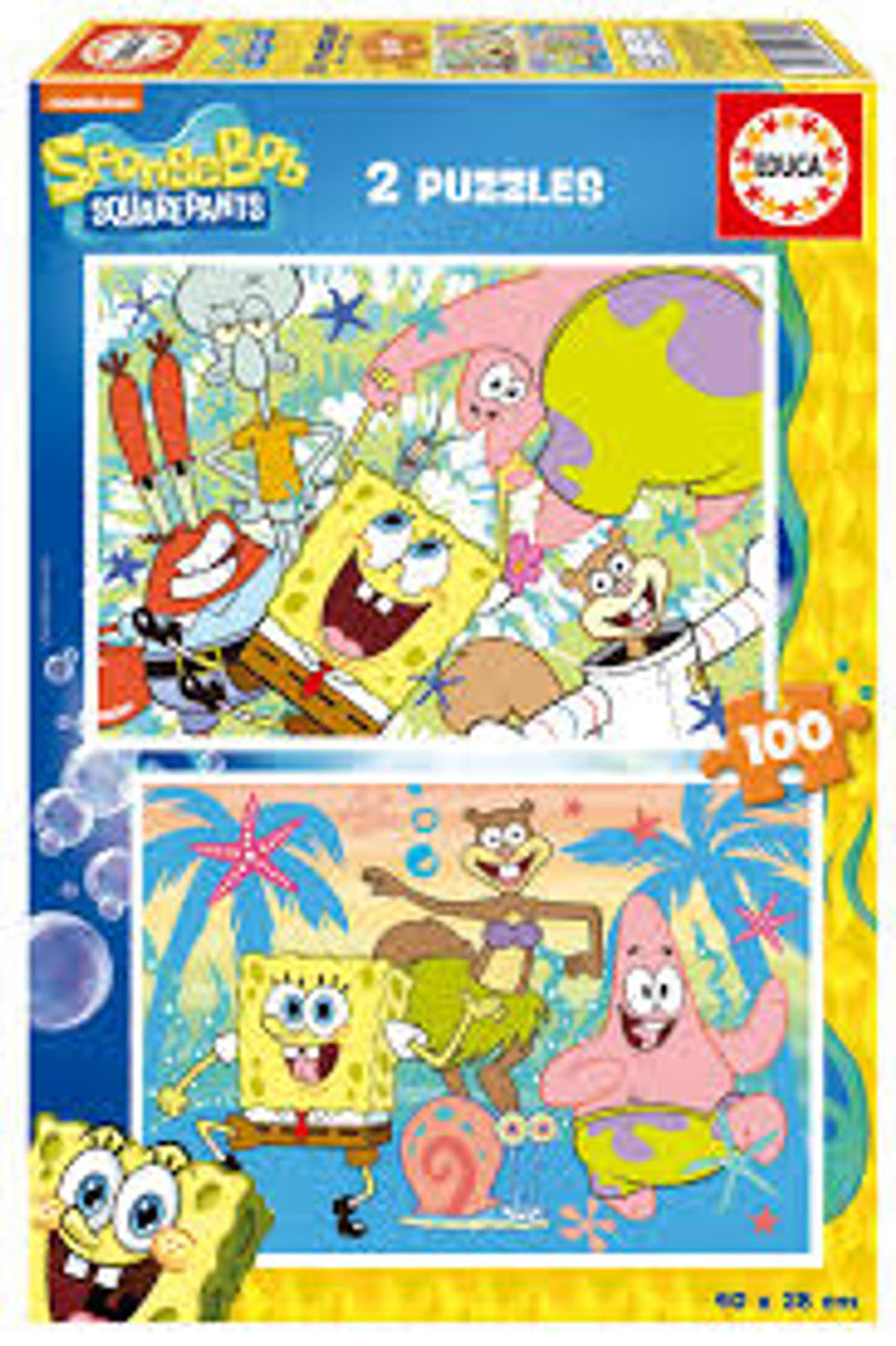 Educa SpongeBob SquarePants - 2 Puzzles (100 pcs each) | 19389