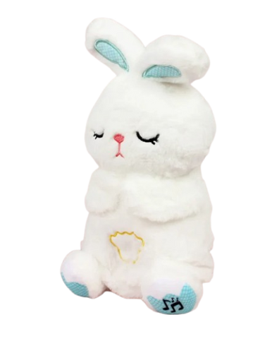 Soft Sleeping Rabbit Plush Toy - White | 312-4