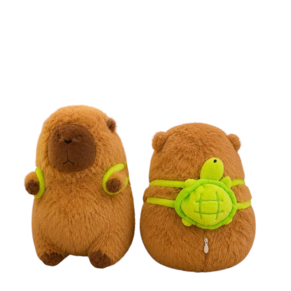 Cute Capybara Plush Toy with Green Turtle Backpack | 4328