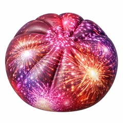 Liberty Dumplings 250 Edition Collectible Dumpling Toy - Purple Fireworks | 2446A-4