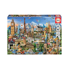 Educa Landmarks of Europe Puzzle – 2000 Pieces | 17697