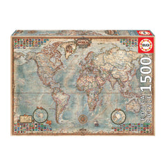 Educa Antique World Map Puzzle – 1500 Pieces | 16005