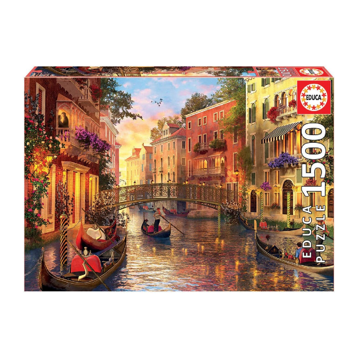 Educa Venice Canal Sunset Puzzle – 1500 Pieces | 17124
