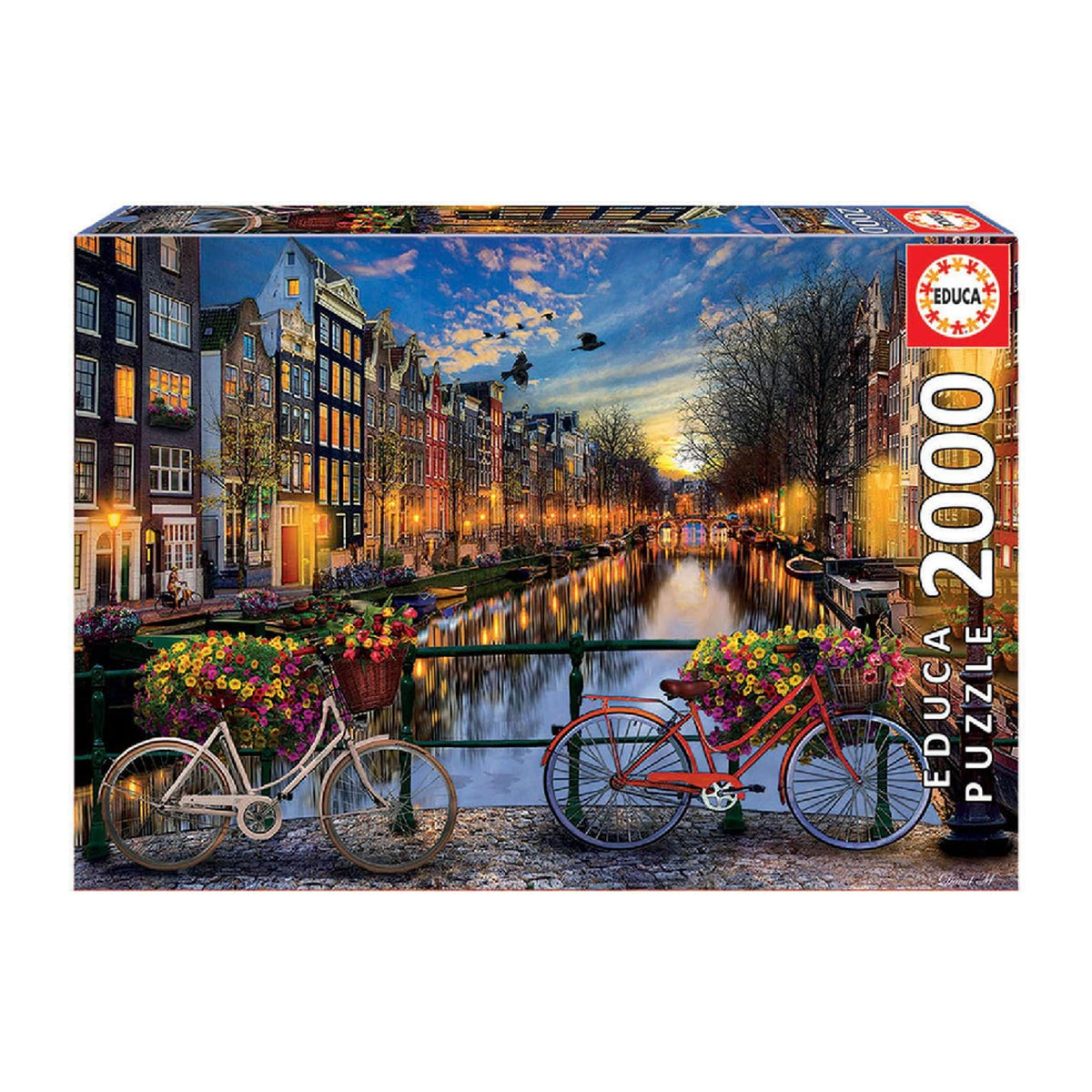 Educa Amsterdam Evening Canal Puzzle – 2000 Pieces | 17127