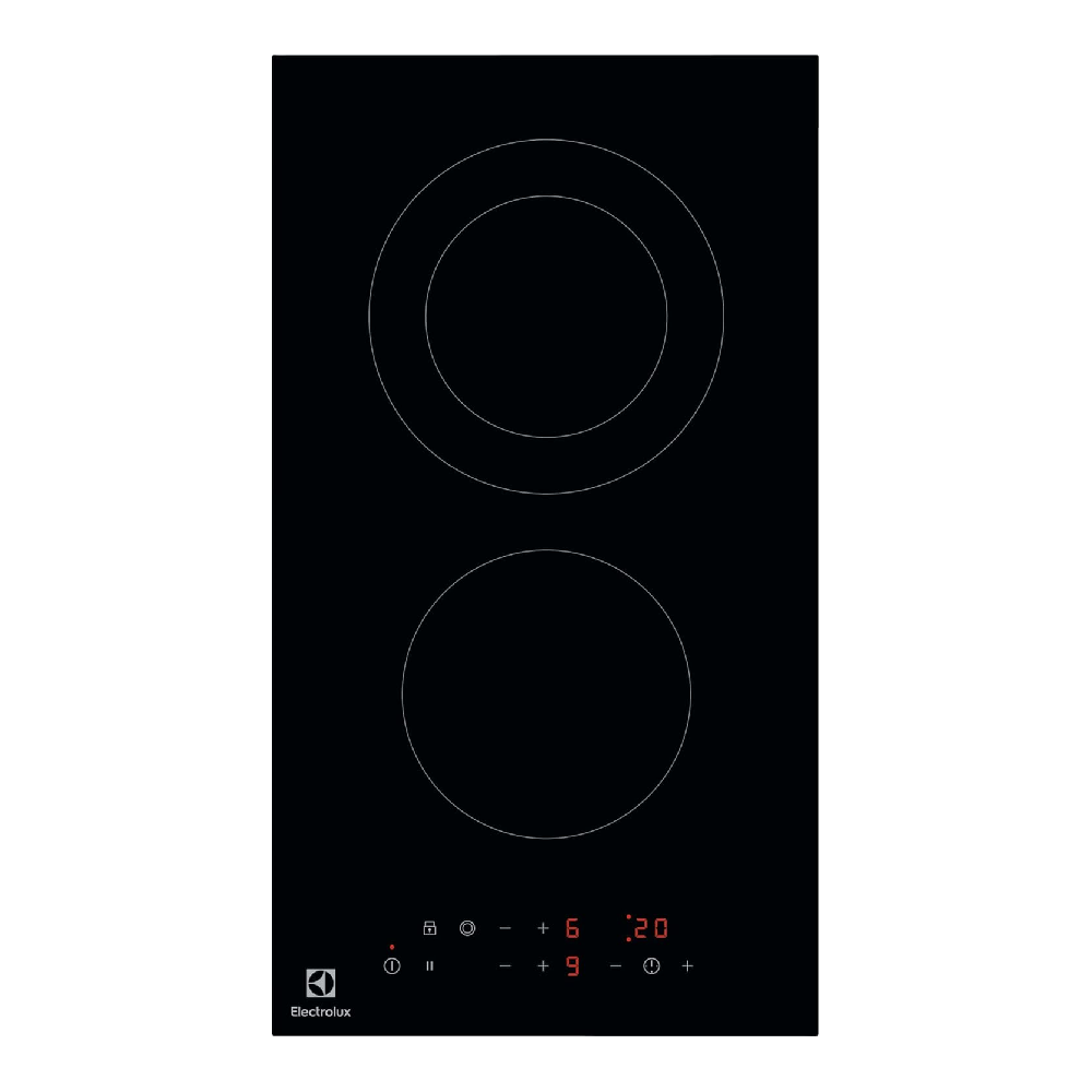 Electrolux 30cm UltimateTaste 300 Built-in Ceramic Hob with 2 Burners | LHR3233CK
