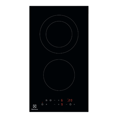 Electrolux 30cm UltimateTaste 300 Built-in Ceramic Hob with 2 Burners | LHR3233CK