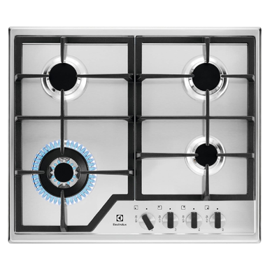 Electrolux 60cm UltimateTaste 500 Built-in Gas Hob with 4 Cooking Zones | KGS6436X
