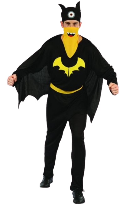 Hero Costume (Jumpsuit, Hood with Eye Design, Cape, Belt & Scarf) | 99601