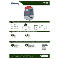 Bestway Pavillo Station Port Shower Tent 110 × 110 × 190cm | 68002