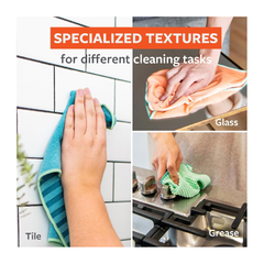 Full Circle Functional Recycled Microfiber Cloths - Set of 5 | FC20204M