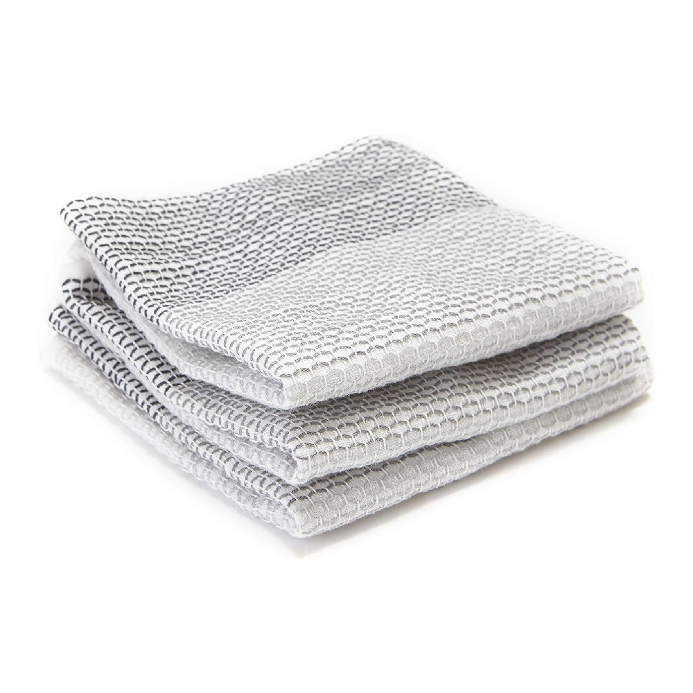 Full Circle Tidy 100% Organic Cotton Dish Cloths - Set of 3 | FC10206GY