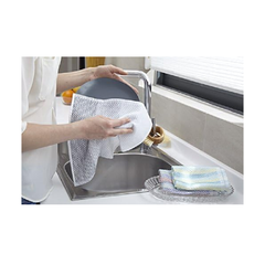 Full Circle Tidy 100% Organic Cotton Dish Cloths - Set of 3 | FC10206GY