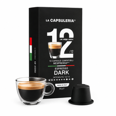 La Capsuleria Espresso Dark Nespresso-Compatible Coffee Capsules – 10 Capsules | CN11