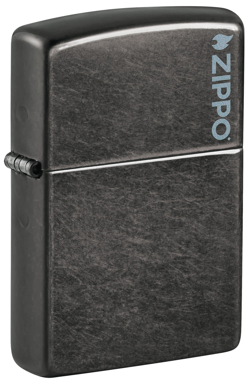 Zippo Classic Grey Zippo Logo Windproof Lighter |  28378ZL