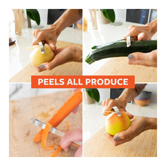 Full Circle Peel Out Smooth Glide Straight Fruit and Vegetable Peeler | FC22707