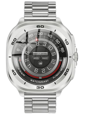 Swiss Military DOM7 Smartwatch - Silver Case with Silver Metal Strap | DOM7