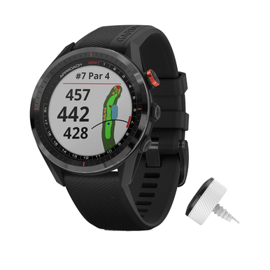 Garmin Approach S62 Bundle - Black Ceramic Bezel with Black Band Bundle | 010-02200-02