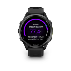 Garmin Forerunner 970 Smart Watch- Carbon Grey DLC Titanium with Black Case and Black/Translucent Whitestone Band | 010-02969-10