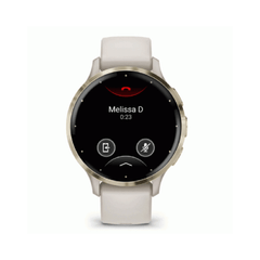 Garmin Venu 3S Health Fitness GPS Smartwatch - Gold Stainless Steel Bezel with Ivory Case | 010-02785-04