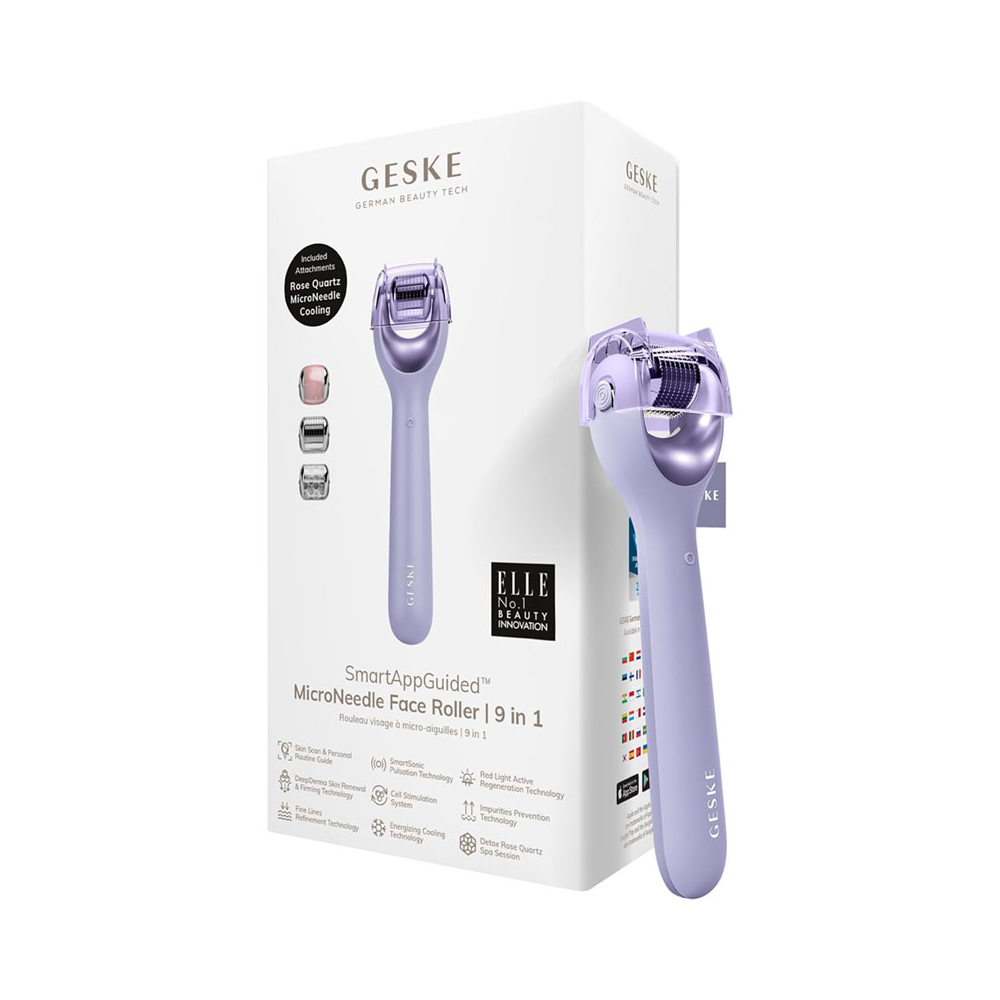 Geske MicroNeedle 9-in-1 Face Roller - Purple | GESGK000053PL01