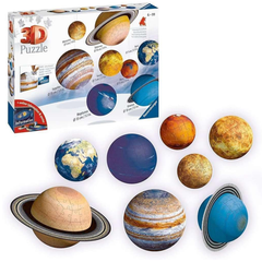 Ravensburger Solar System 540 Piece - 9 Planet 3D Jigsaw Puzzle Set | 11668