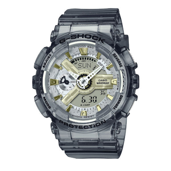 Casio G-SHOCK Gold and Silver Skeleton Women Watch - Grey | GMA-S110GS-8ADR