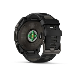 Garmin fenix 8 – 51mm Smartwatch - Sapphire,  with Black/Pebble Grey Silicone Band | 010-02907-11