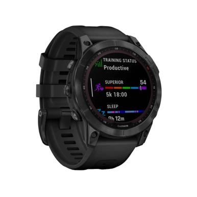 Garmin FÄnix 7 Sapphire Solar - Black DLC Titanium with Black Band - 47mm - Sapphire Solar | 010-02540-35
