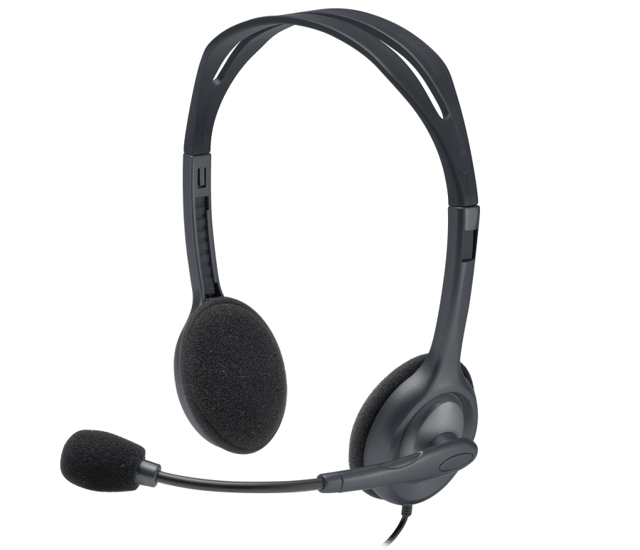 سماعة رأس ستريو + ميكروفون Logitech H111