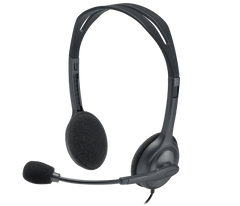 سماعة رأس ستريو + ميكروفون Logitech H111