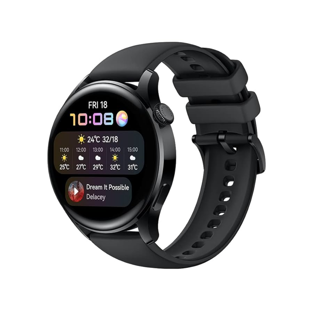 HUAWEI WATCH 3 BLACK FLUOROELASTOMER STRAP l