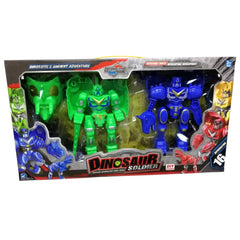Dinosaur Soldier 2-Piece Transforming Robot & Dinosaur Playset | XK999-5