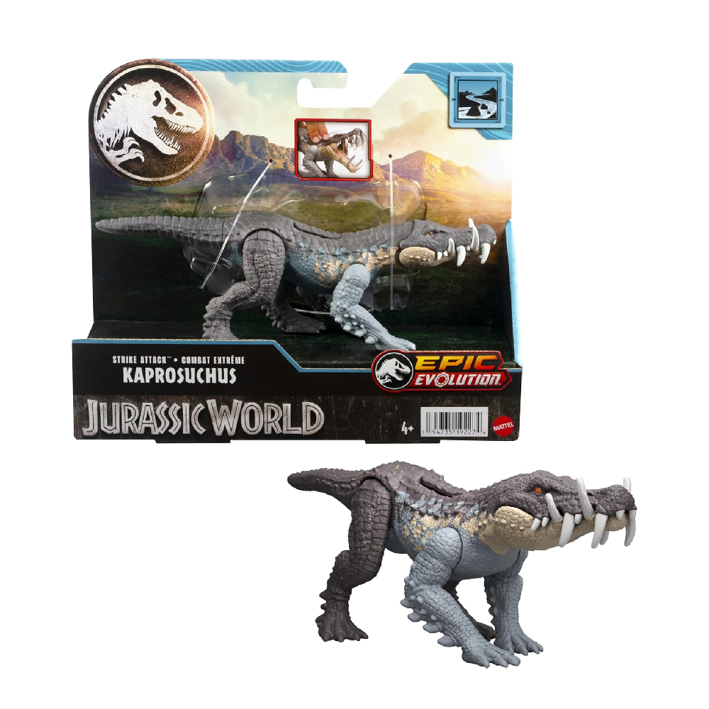 Jurassic World Strike Attack Dinosaur Figure - Kaprosuchus | HLN63