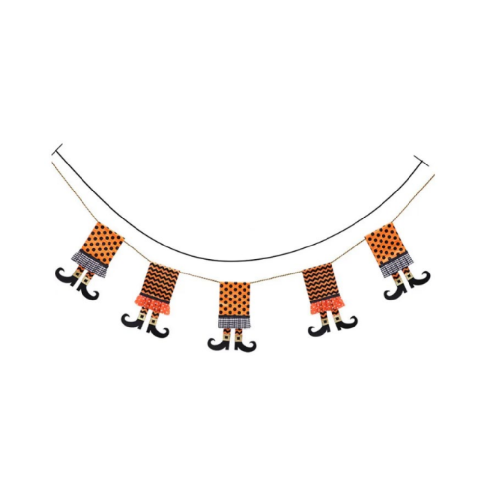 Halloween Decoration Witch Boot Banner - 2m Long | AL639-22
