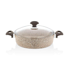Falez Creamy Granitec Shallow Casserole  28 X 7 | HUR-A-15178