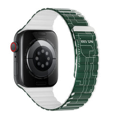 WIWU Smart Magnetic Silicone Watch Band Wi-WB010 42/44/45/49mm Green+Gray | WB010-GN/GY