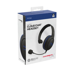 HyperX Cloud Chat Headset – Official Playstation Licensed for PS4, Clear Voice Chat, 40mm Driver, Noise-Cancellation Microphone, Pop Filter, in-Line Audio Controls, Lightweight, Reversible