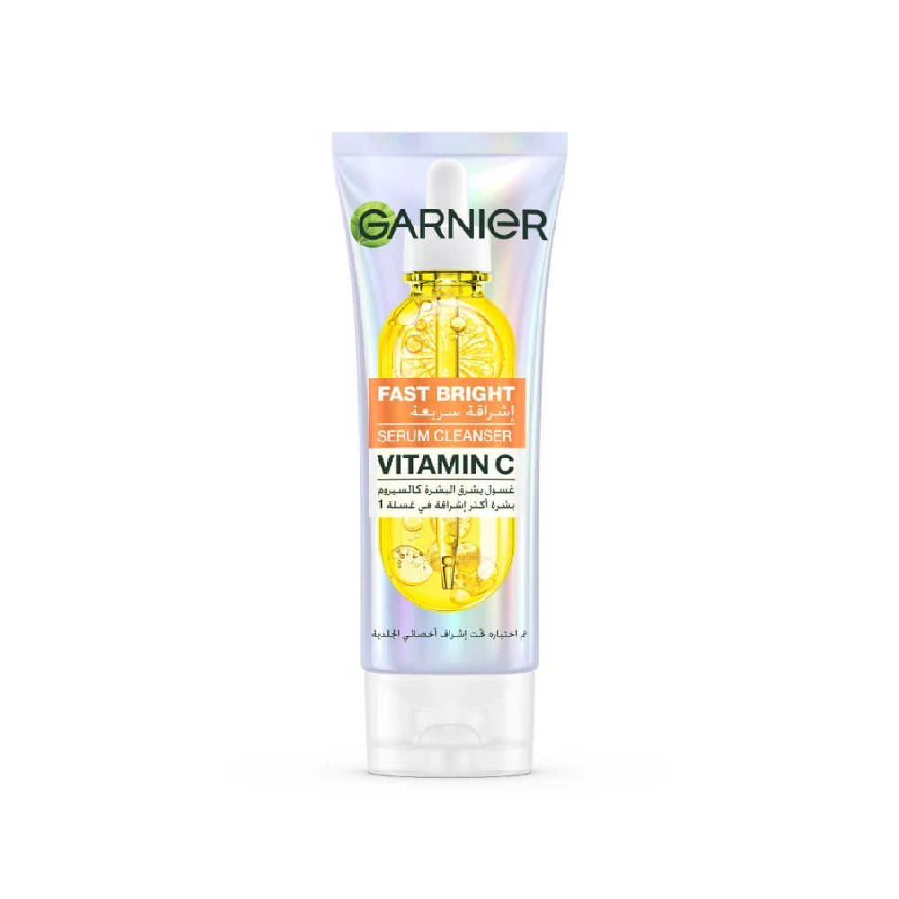 Garnier Fast Bright Serum Cleanser Dual Action Foam Cleanser