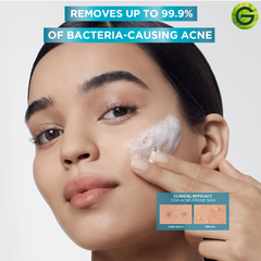Garnier Fast Clear [2%] Salicylic Acid & Vitamin C 3-in-1 Anti-Acne Exfoliating Wash - 150ml