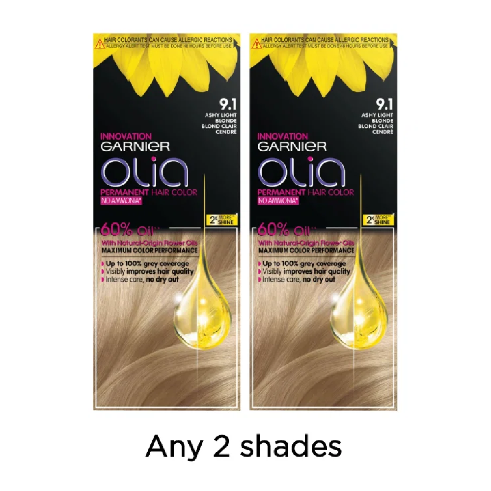 Garnier Olia Ammonia Free Permanent Hair Coloration Bundle At 15% Off