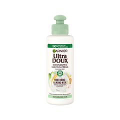 Garnier Ultra Doux Nourishing Almond Milk Leave In Conditioning Cream For Dehydrated Hair - 200ml